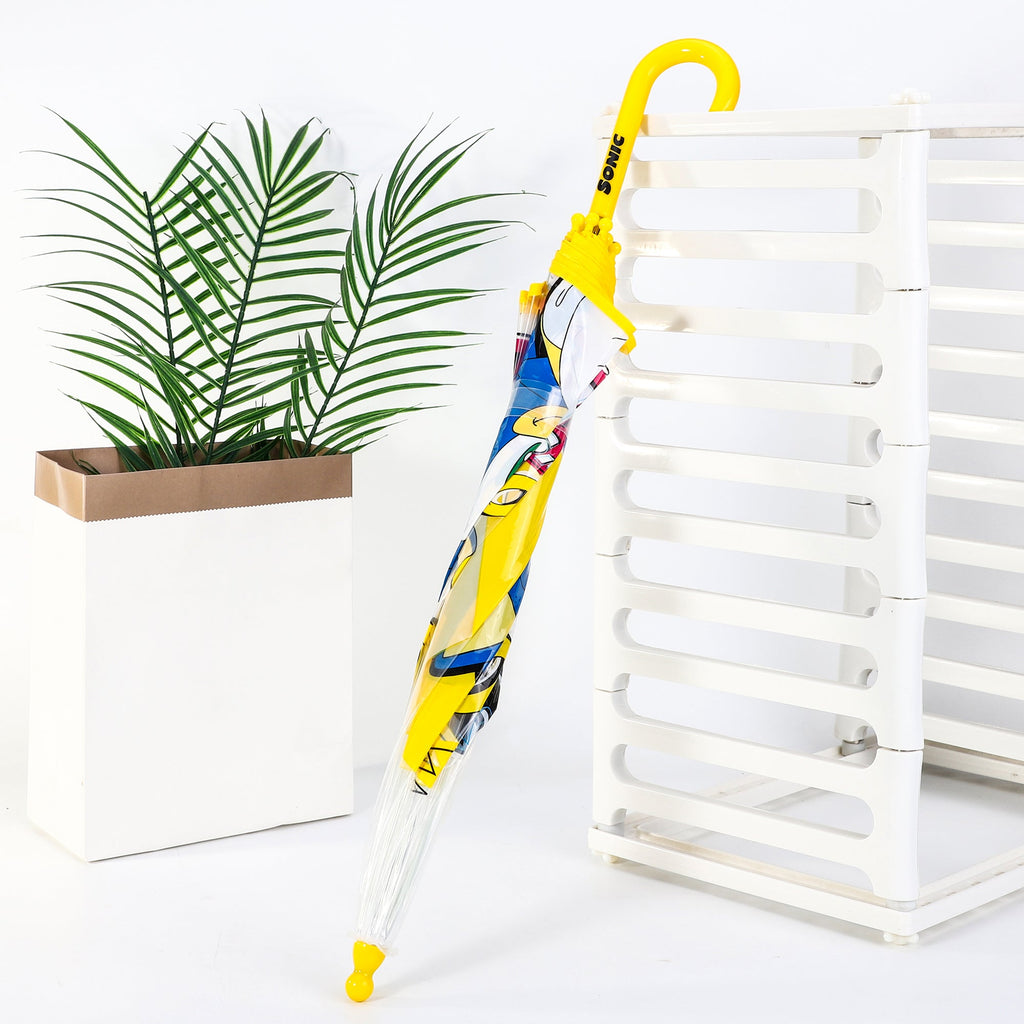 Children's Umbrella with 71cm, Acrylic, Sonic Hedgehog Kids Dome Windproof Brolly - product gallery image 6