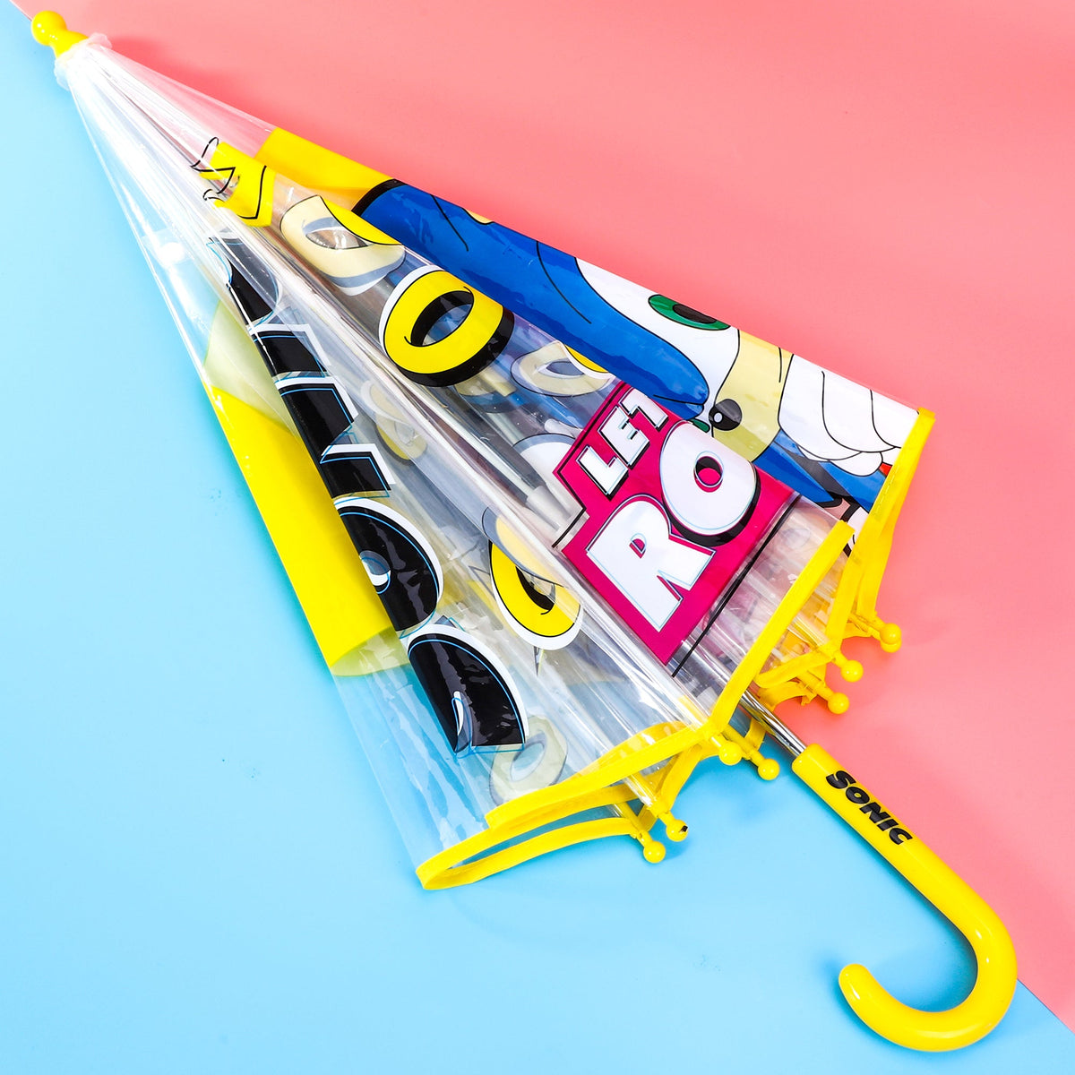 Children's Umbrella with 71cm, Acrylic, Sonic Hedgehog Kids Dome Windproof Brolly - product gallery image 8