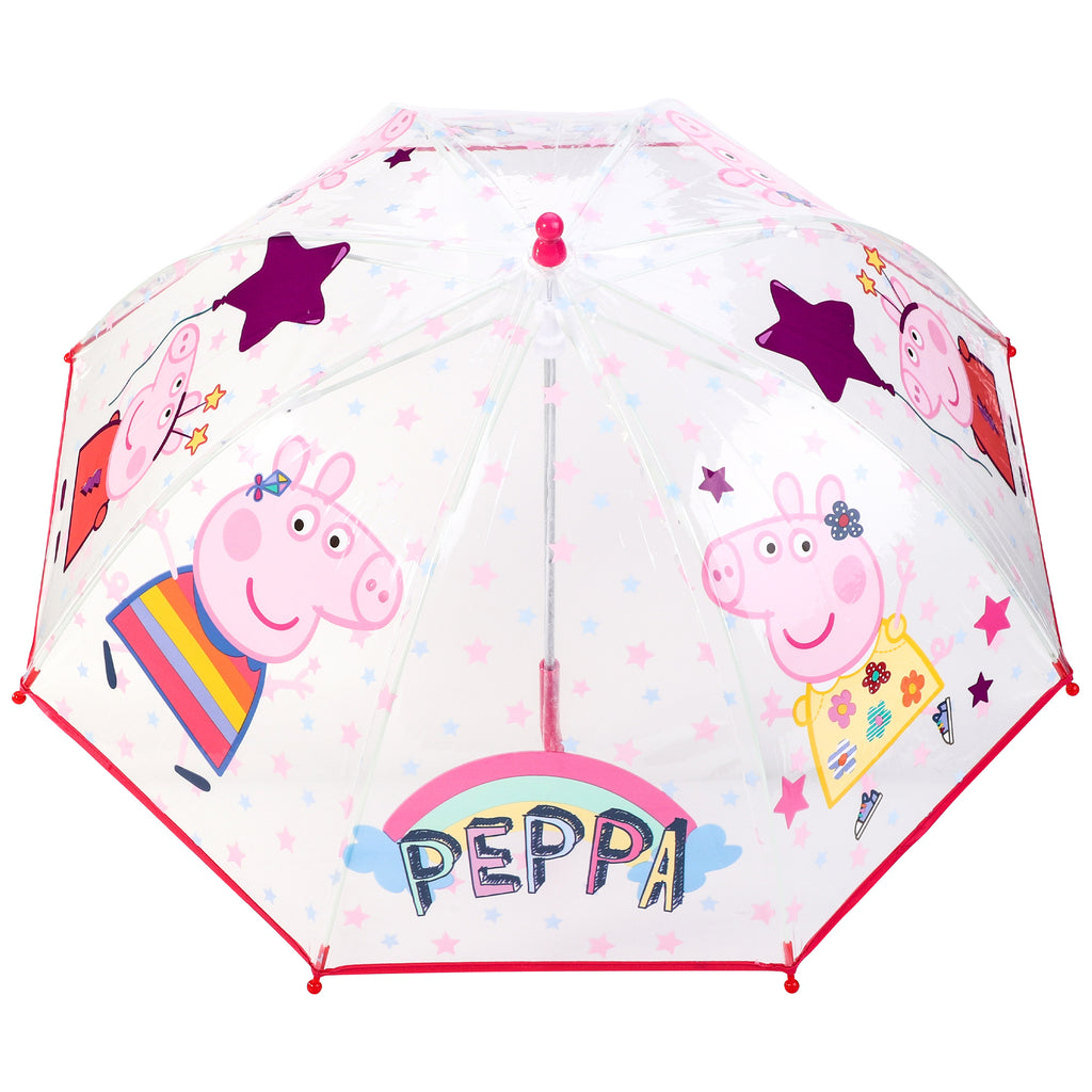 Children's Umbrella with Acrylic, Peppa Pig, Peppa Pig Dome Kids Windproof Children's - product gallery image 2