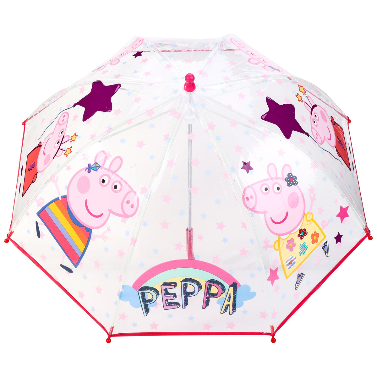 Children's Umbrella with Acrylic, Peppa Pig, Peppa Pig Dome Kids Windproof Children's - product gallery image 2