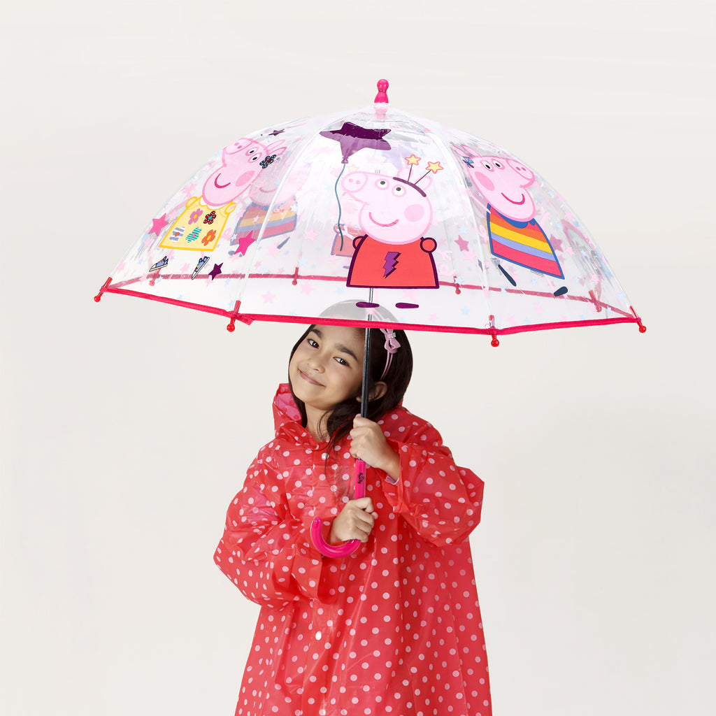 Children's Umbrella with Acrylic, Peppa Pig, Peppa Pig Dome Kids Windproof Children's - product gallery image 7