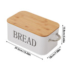 Chopping Board with Space-Saving, 5cm, Metal, Vintage Bread Bin Wooden Lid Cutting - product gallery image 2