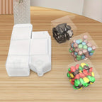 Clear Plastic Favor Boxe with 200PCS Boxes, 5x5x5cm Cube Wedding Packaging - product gallery image 4