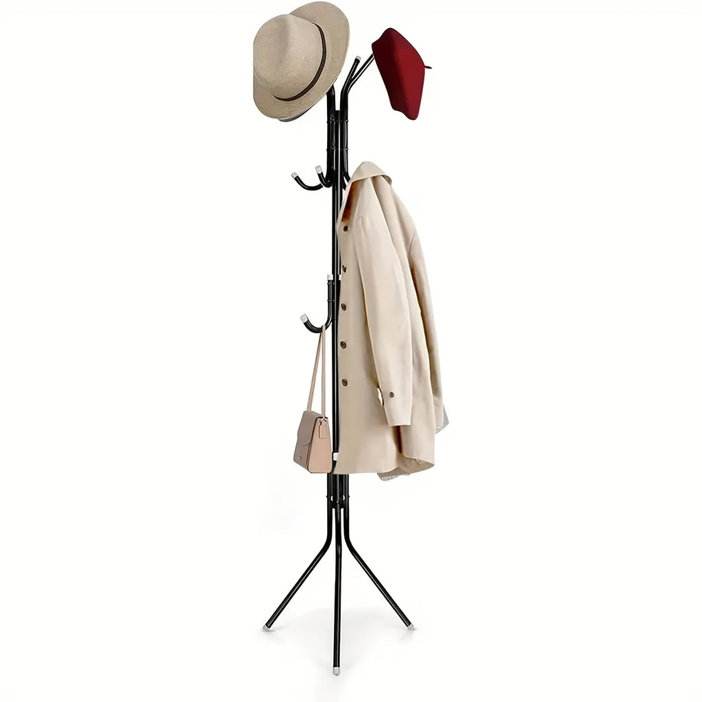 Clothes Hangers with Freestanding, 174cm, Metal, Free Standing Metal Coat Rack Heavy - product gallery image 2