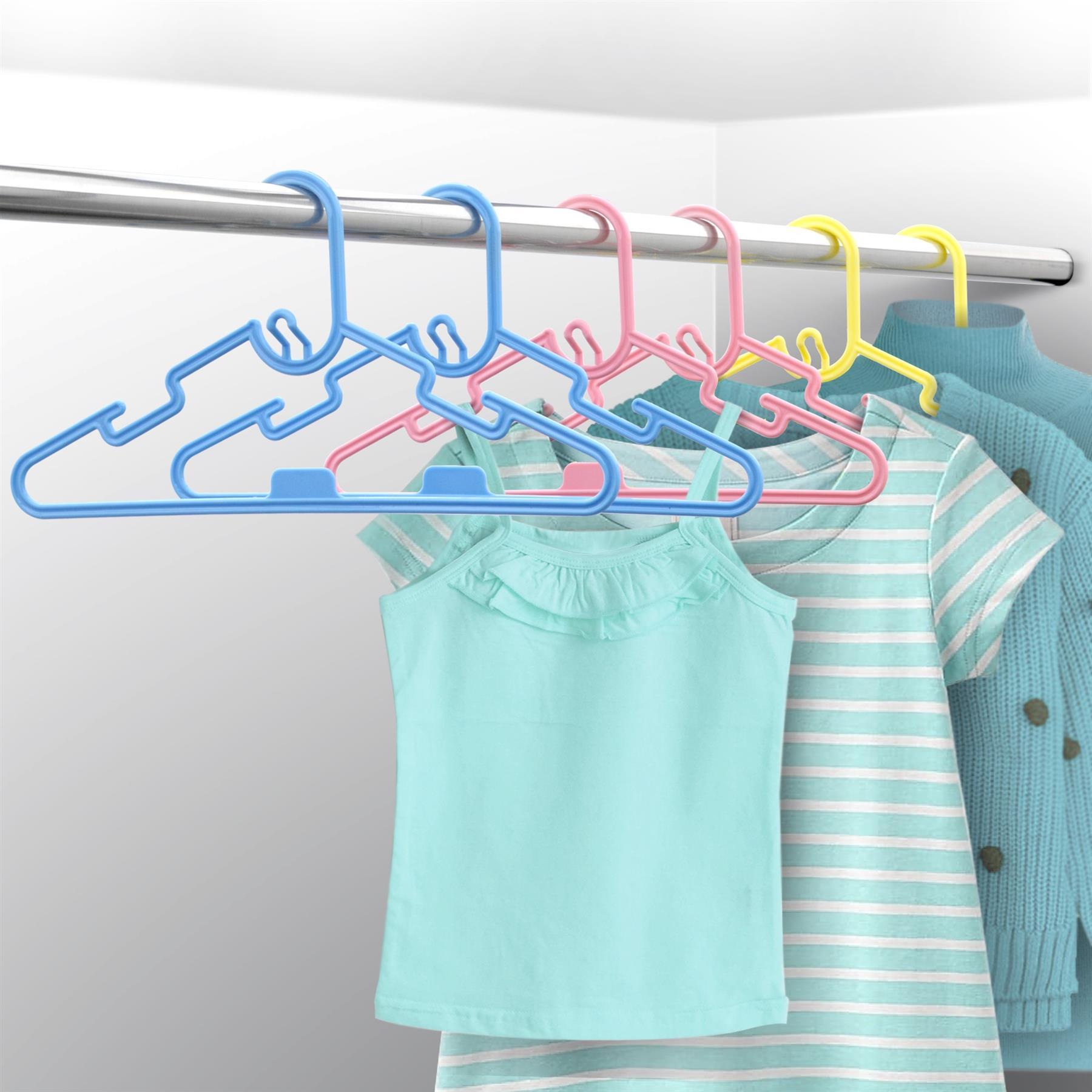Clothes Hangers with Space-Saving, 28cm, Cotton, 40 Pack - product gallery image 2