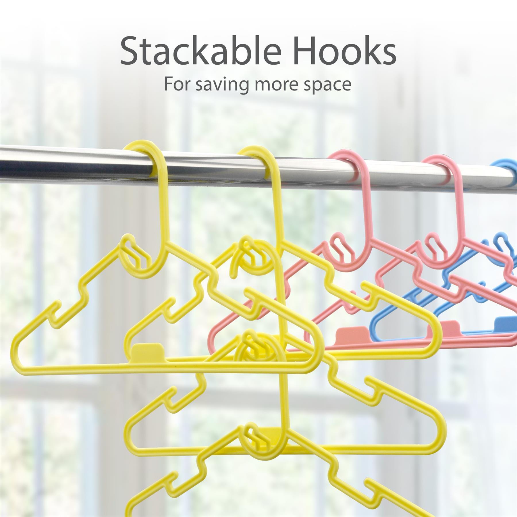 Clothes Hangers with Space-Saving, 28cm, Cotton, 40 Pack - product gallery image 4