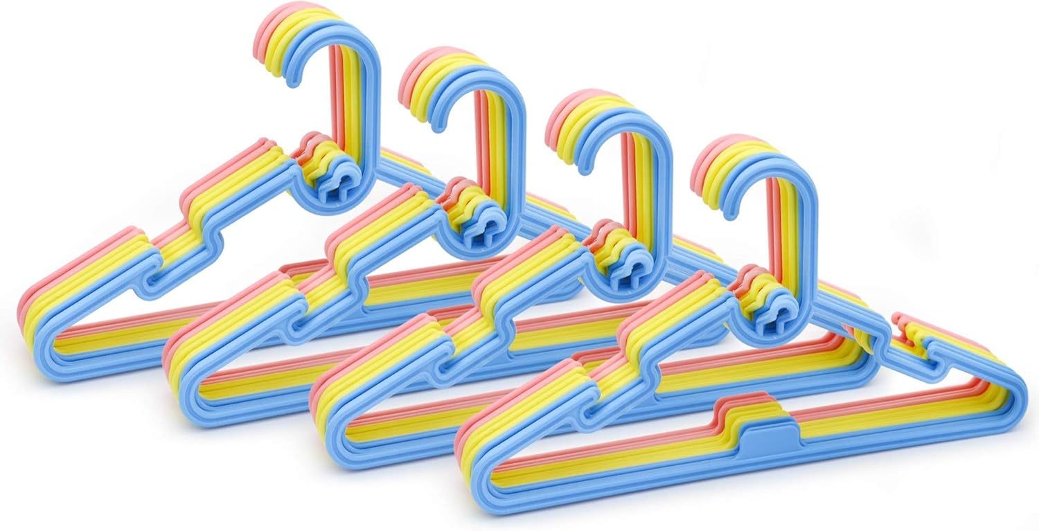 Clothes Hangers with Space-Saving, 28cm, Cotton, 40 Pack - product gallery image 6