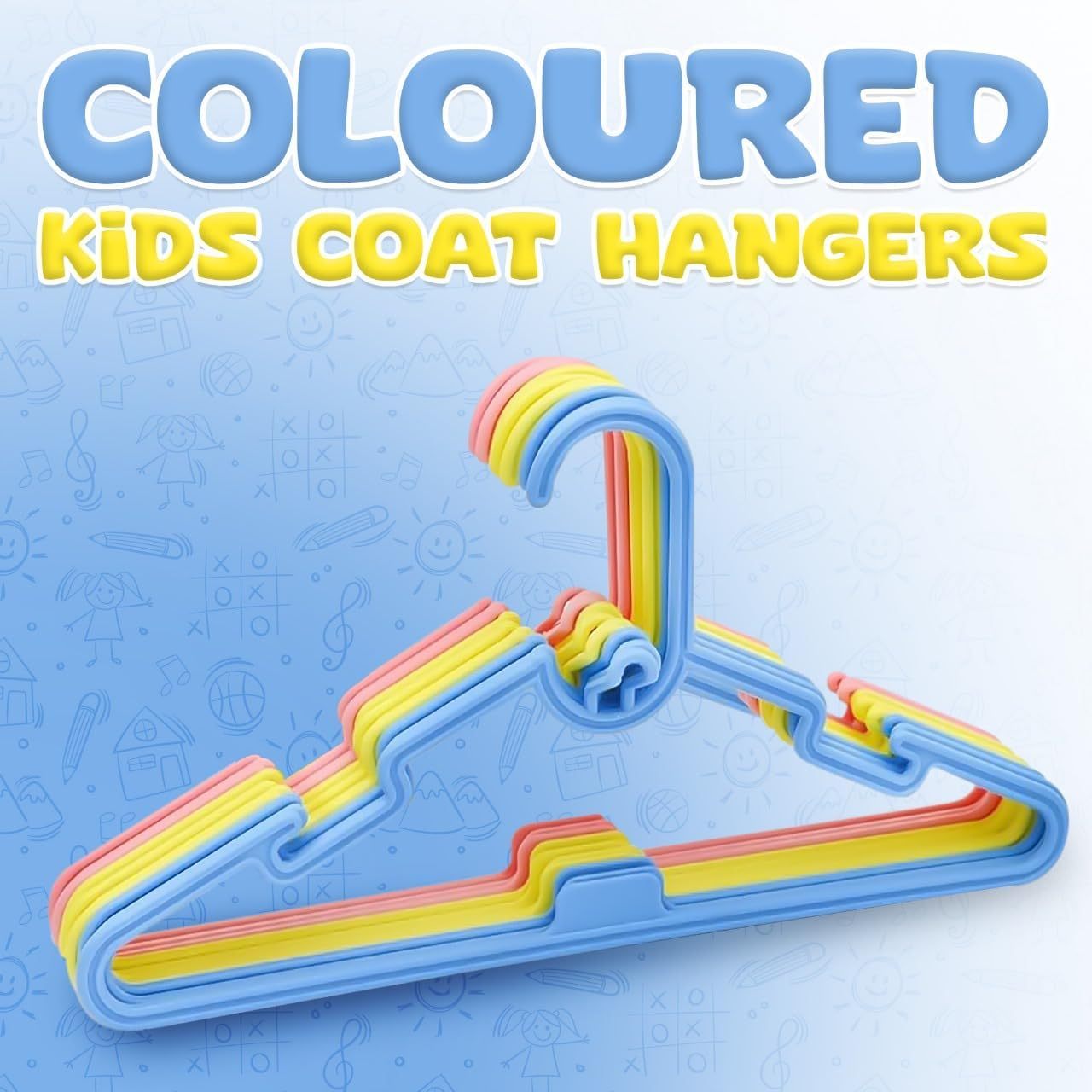 Clothes Hangers with Space-Saving, 28cm, Cotton, 40 Pack - product gallery image 8