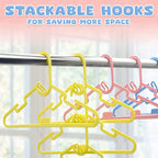 Clothes Hangers with Space-Saving, 28cm, Cotton, 40 Pack - product gallery image 9