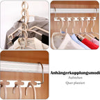 Clothes Hangers with Space-Saving, 50kg, Metal, 6 Pack of 6 - product gallery image 3