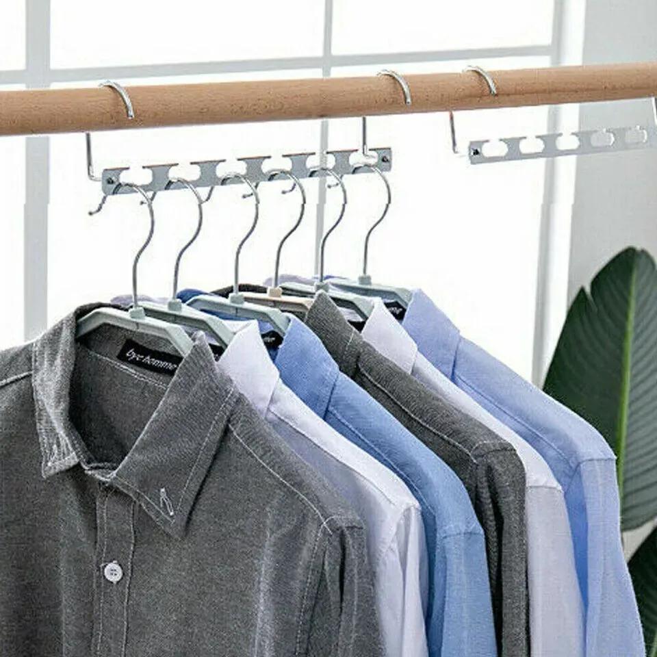 Clothes Hangers with Space-Saving, 50kg, Metal, 6 Pack of 6 - product gallery image 5