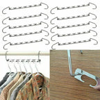 Clothes Hangers with Space-Saving, 50kg, Metal, 6 Pack of 6 - product gallery image 8