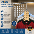 Clothes Hangers with Space-Saving, 50kg, Metal, 6 Pack of 6
