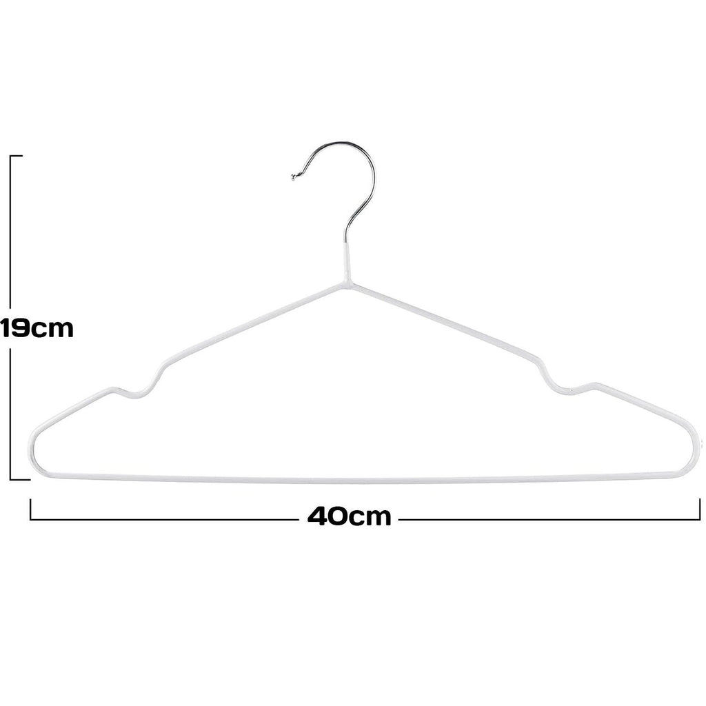 Clothes Hangers with Space-Saving, Non-Slip, Metal, 20 Pack - product gallery image 13