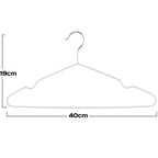 Clothes Hangers with Space-Saving, Non-Slip, Metal, 20 Pack - product gallery image 13