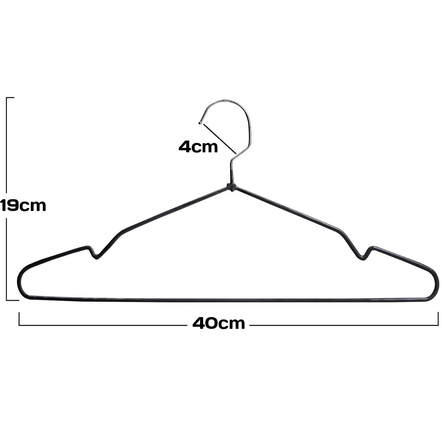 Clothes Hangers with Space-Saving, Non-Slip, Metal, 20 Pack - product gallery image 7