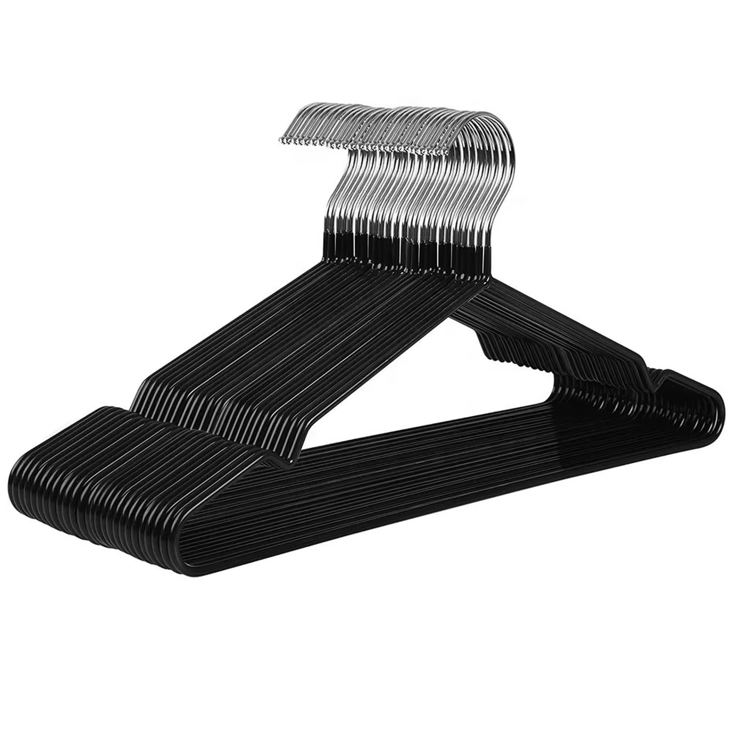 Clothes Hangers with Space-Saving, Non-Slip, Metal, 20 Pack