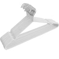 Clothes Hangers with Space-Saving, Non-Slip, Metal, 20 Pack - White, 20 Pack option