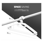 Clothes Hangers with Space-Saving, Non-Slip, Plastic, 20 Pack - product gallery image 11