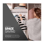 Clothes Hangers with Space-Saving, Non-Slip, Plastic, 20 Pack - product gallery image 12