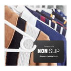 Clothes Hangers with Space-Saving, Non-Slip, Plastic, 20 Pack - product gallery image 13