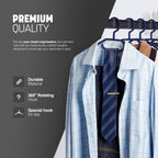 Clothes Hangers with Space-Saving, Non-Slip, Plastic, 20 Pack - product gallery image 23