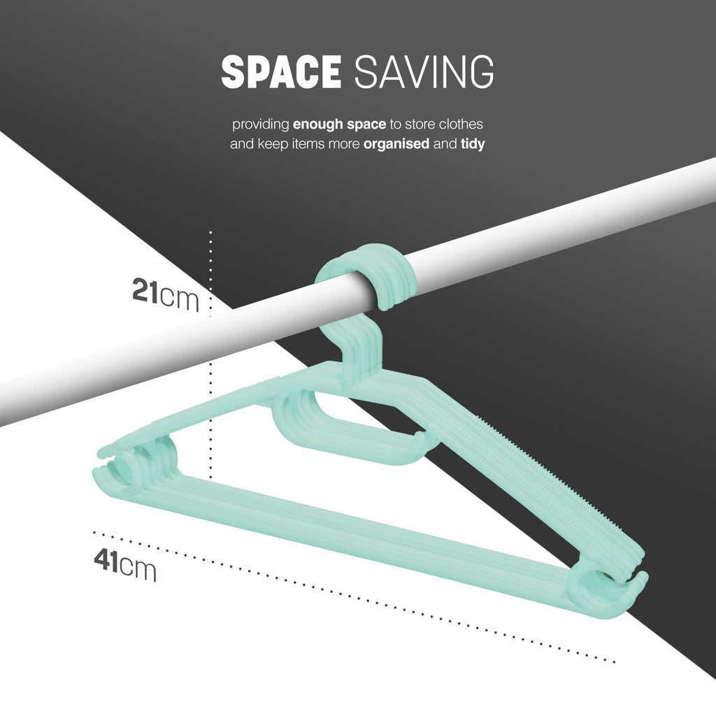 Clothes Hangers with Space-Saving, Non-Slip, Plastic, 20 Pack - product gallery image 32