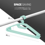 Clothes Hangers with Space-Saving, Non-Slip, Plastic, 20 Pack - product gallery image 32