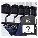 Clothes Hangers with Space-Saving, Non-Slip, Plastic, 20 Pack - product gallery image 5