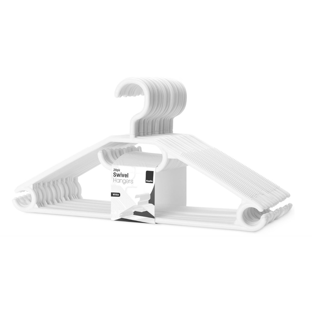 Clothes Hangers with Space-Saving, Non-Slip, Plastic, 20 Pack - product gallery image 8