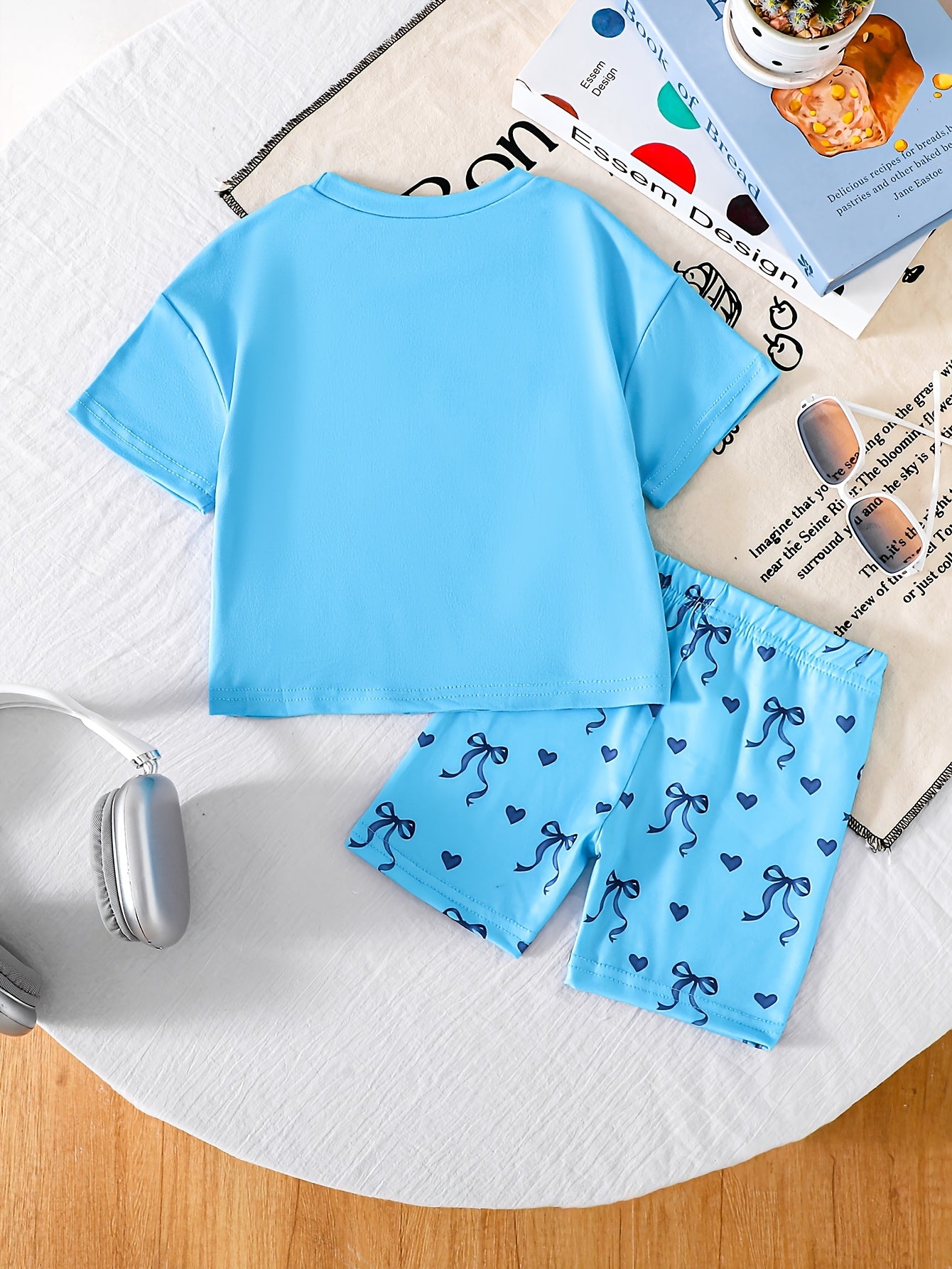 Clothing Set Girls Piece T-Shirt Shorts Age 1-6 with 2 Piece - product gallery image 5