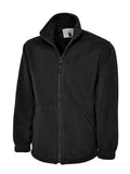 Clothing Set Uneek UC604 Full Zip Micro Fleece for casual and seasonal outfits - Black, XS option