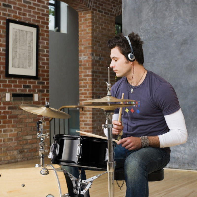 cm*13.97cm Black Snare Drum Made of with 30.48cm, Metal, 30.48cm*13.97cm Poplar Wood - product gallery image 2