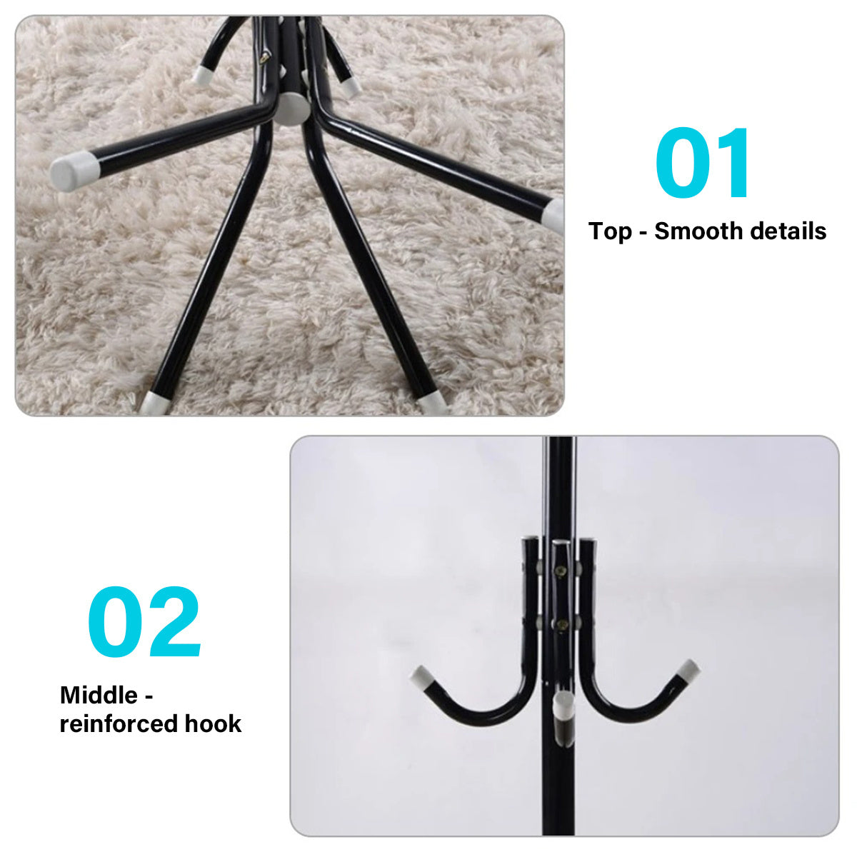 Coat Rack with Easy Assembly, Water-Resistant, Freestanding - product gallery image 2