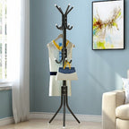 Coat Rack with Easy Assembly, Water-Resistant, Metal - Black option