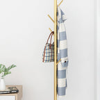 Coat Rack with Freestanding, Metal, 1pc, Freestanding Stand Marble Base Hooks Tree - product gallery image 3
