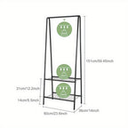 Coat Rack with Space-Saving, Freestanding, 151cm, Metal, 60cm x 151cm - product gallery image 3