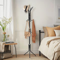 Coat Rack with Space-Saving, Freestanding, 175cm, Metal