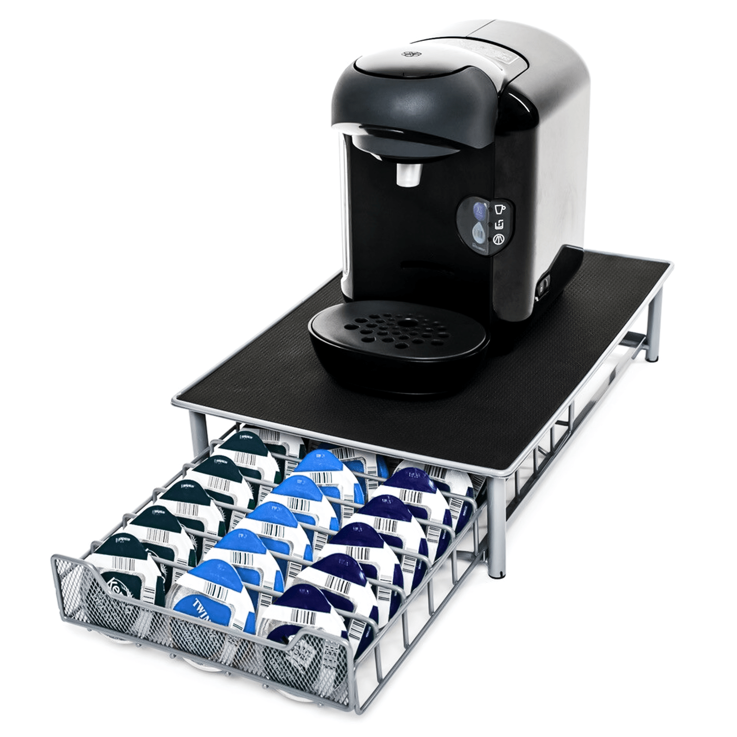 Coffee Pod Storage with Space-Saving, Non-Slip, Pull-Out, Metal - product gallery image 5