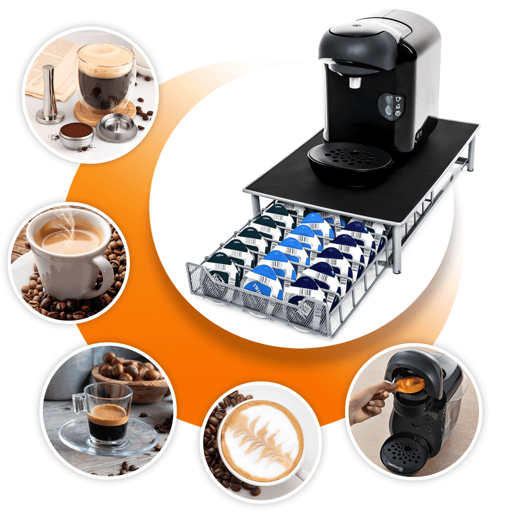 Coffee Pod Storage with Space-Saving, Non-Slip, Pull-Out, Metal - product gallery image 8