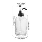 Coffee Syrup Pump Bottle Set with 500ml, Glass Bottles of Two - product gallery image 2