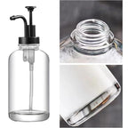 Coffee Syrup Pump Bottle Set with 500ml, Glass Bottles of Two - product gallery image 3