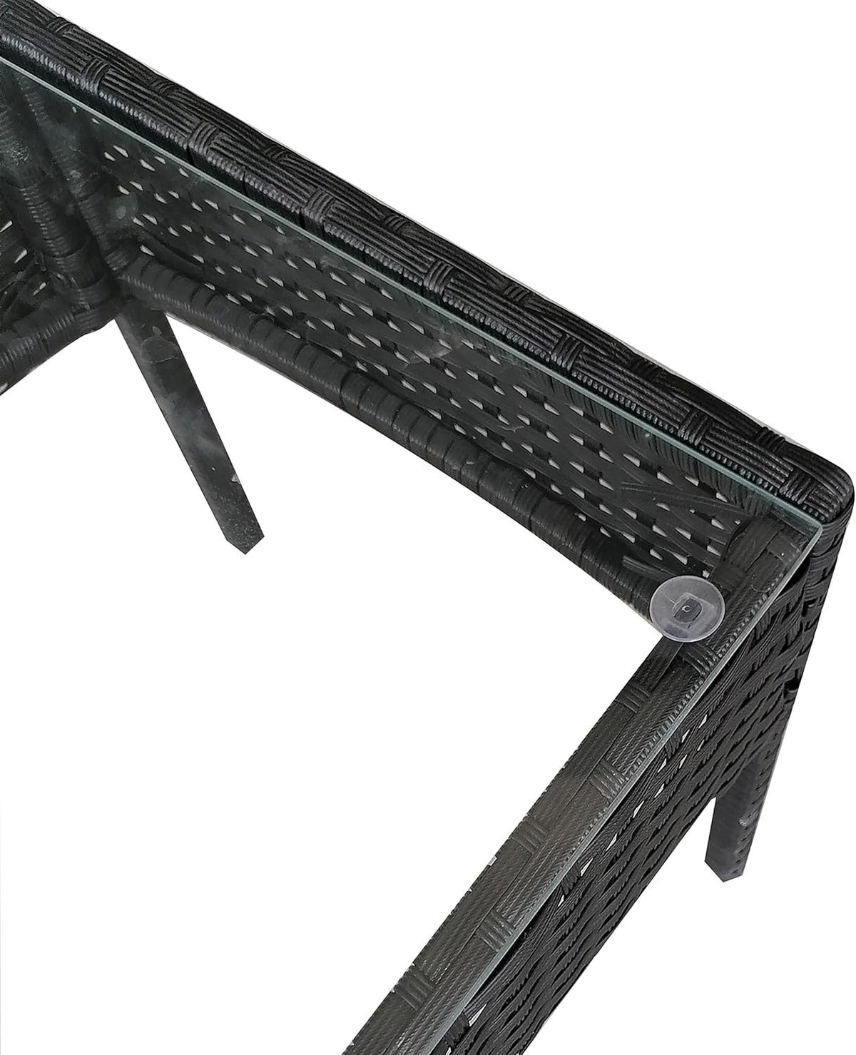 Coffee Table with 4 Piece, Rattan Garden Furniture Piece Armchairs - product gallery image 13