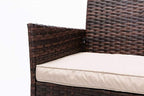 Coffee Table with 4 Piece, Rattan Garden Furniture Piece Armchairs - product gallery image 19