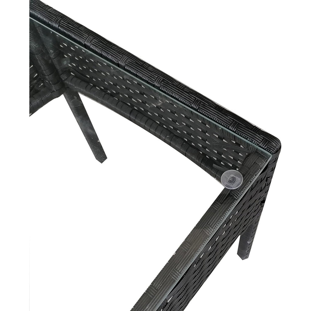 Coffee Table with 4 Piece, Rattan Garden Furniture Piece Armchairs - product gallery image 6