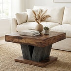 Coffee Table with 80cm, Square X-Frame Centre for living rooms and bedrooms