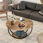 Coffee Table with Space-Saving, Easy Assembly, Waterproof, Metal - product gallery image 4