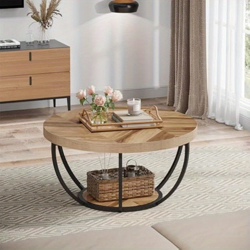 Coffee Table with Space-Saving, Easy Assembly, Waterproof, Metal - product gallery image 5