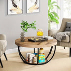 Coffee Table with Space-Saving, Easy Assembly, Waterproof, Metal - product gallery image 6