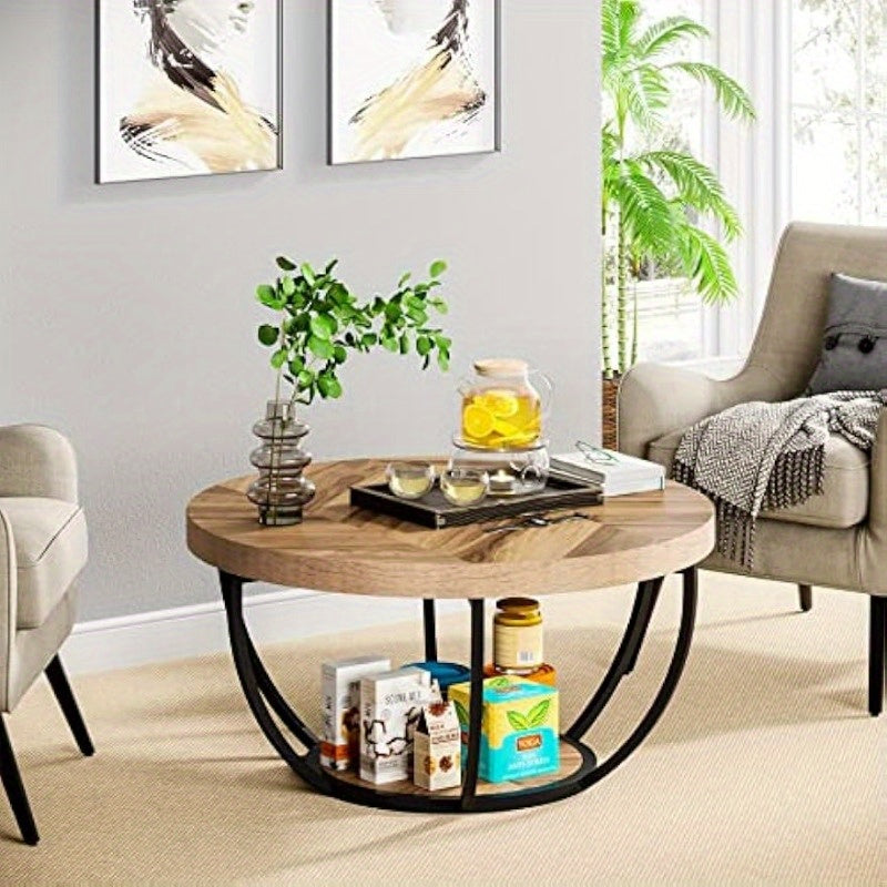 Coffee Table with Space-Saving, Easy Assembly, Waterproof, Metal - product gallery image 6